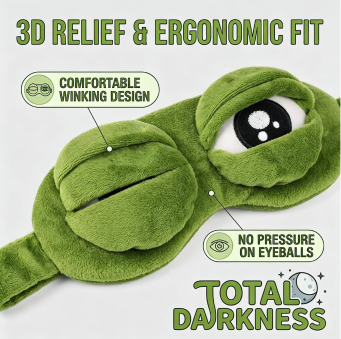 Adorable Frog Sleep Mask