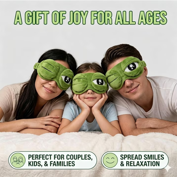 Adorable Frog Sleep Mask