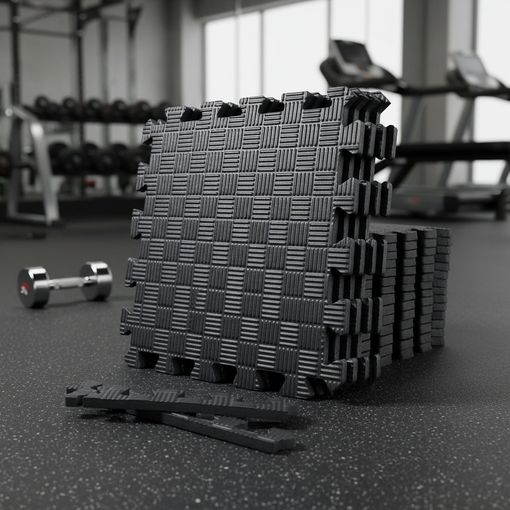 FitGuard™ Interlocking Floor Mats | Protective EVA Foam Tiles for Home Gym & Workouts