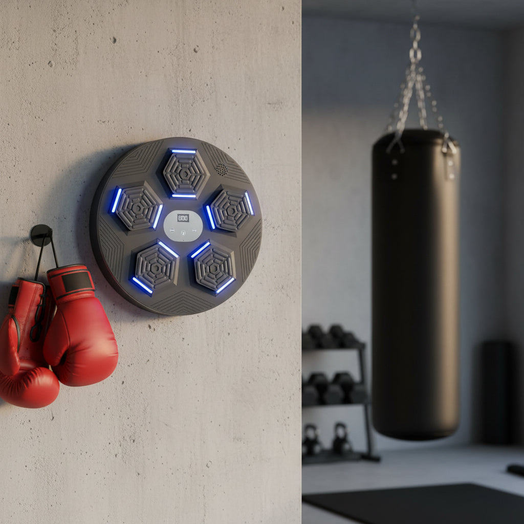 Smart Bluetooth Punching Machine with Light for Home Fitness