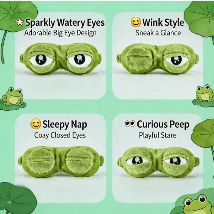 Adorable Frog Sleep Mask