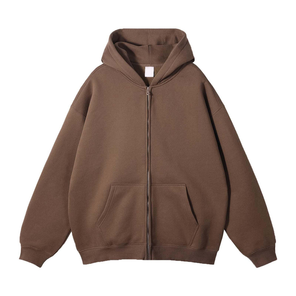 Mens Oversized Zip-Up Hoodie