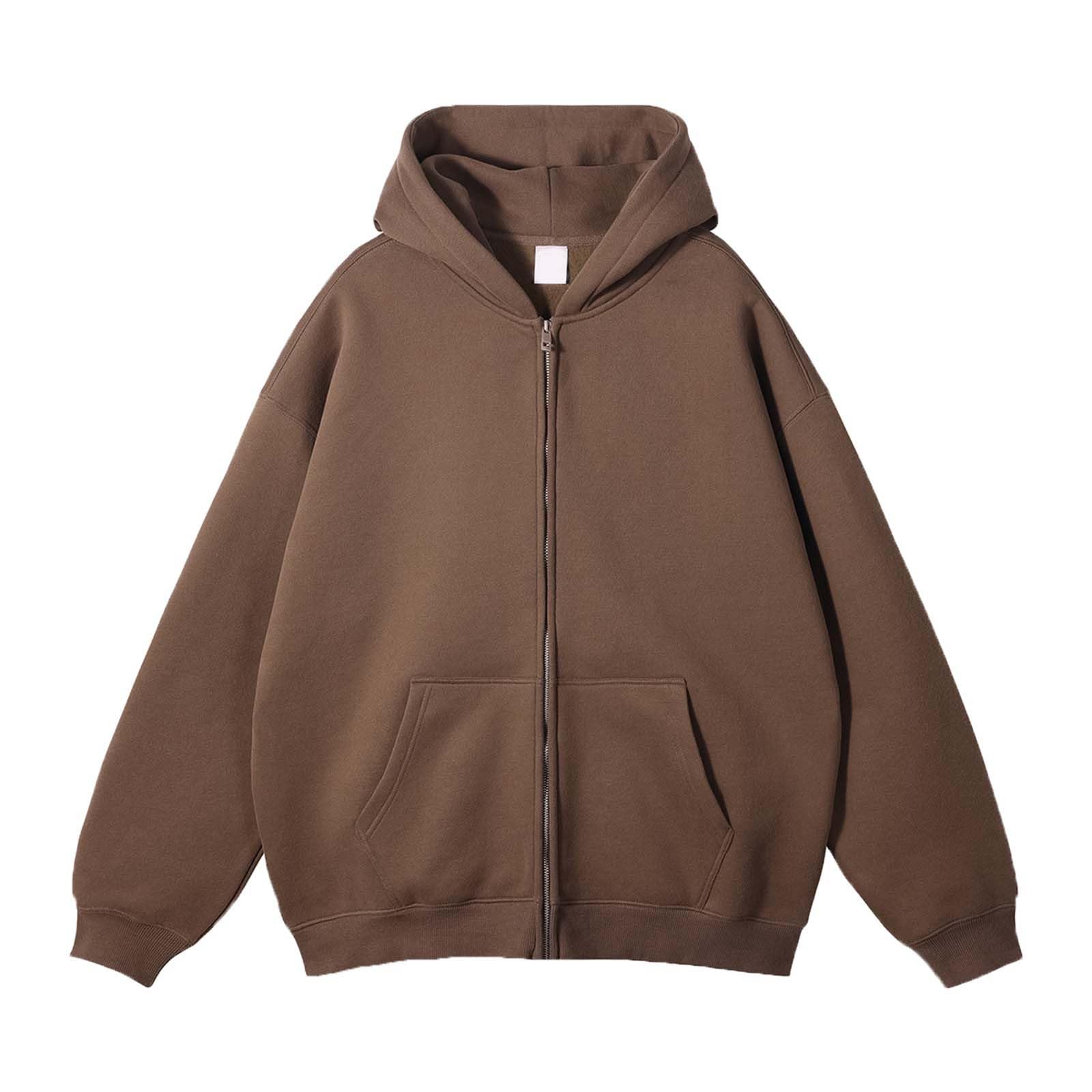 Mens Oversized Zip-Up Hoodie