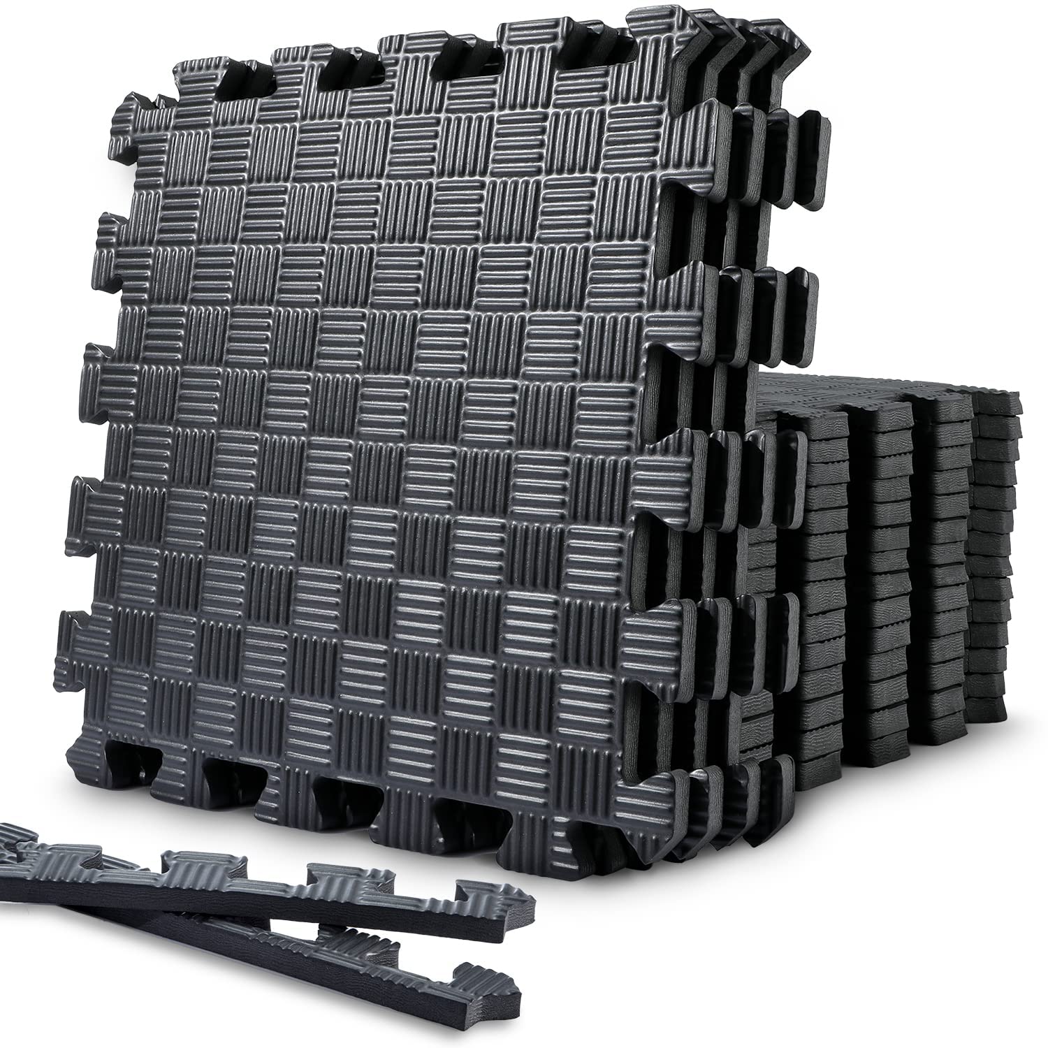 FitGuard™ Interlocking Floor Mats | Protective EVA Foam Tiles for Home Gym & Workouts
