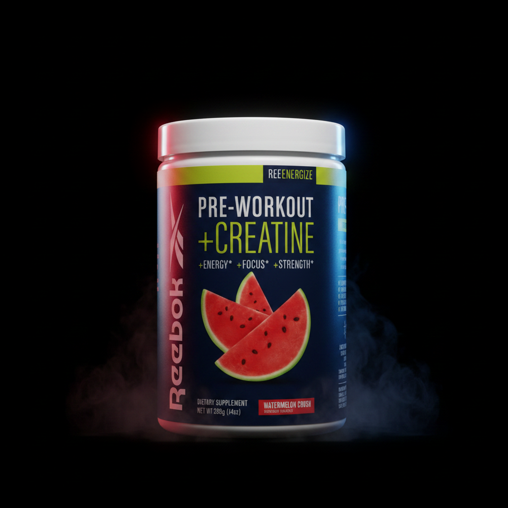 Reebok Pre-Workout - Dark Red Blue Lights